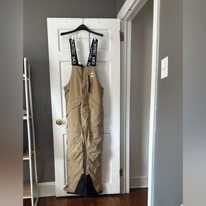 Men’s Montec Fawk Insulated Ski Bib - Tan - Large